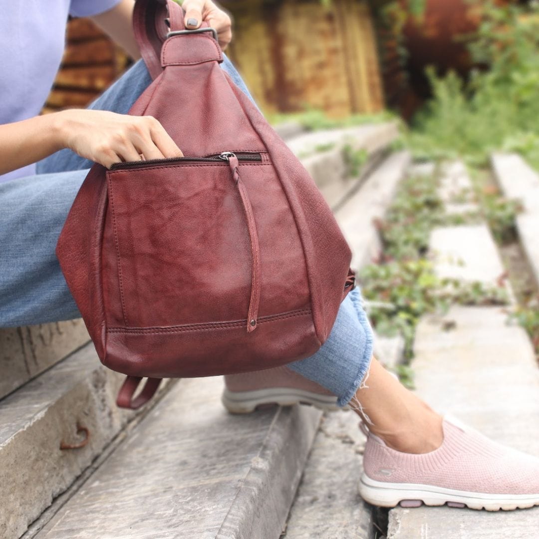 Concealed Carry Marley Unisex Backpack - YKK Locking Zippers and Universal Holsters for Gun - Outdoor Bag for Gun Owner - Backpack for Conceal Carry - best gun carry backpack - Pistol and Firearm Bag - Western Hide Backpack - Boho Stylish Backpack for Women - Universal Holster Bag - Marley Unisex Backpack - Women's Concealed Carry Bagpack - premium leather backpack