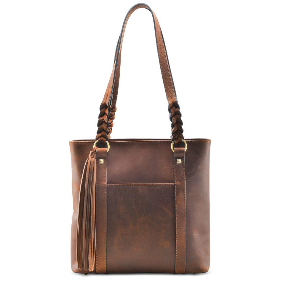 Concealed Carry Bella Leather Tote - Women's Purse for Pistol - Locking Purse with pistol slot - Leather Conceal Carry purse for Women - Concealed carry purse holster - Conceal Carry Handbag for Pistol - Handgun Bags for Women