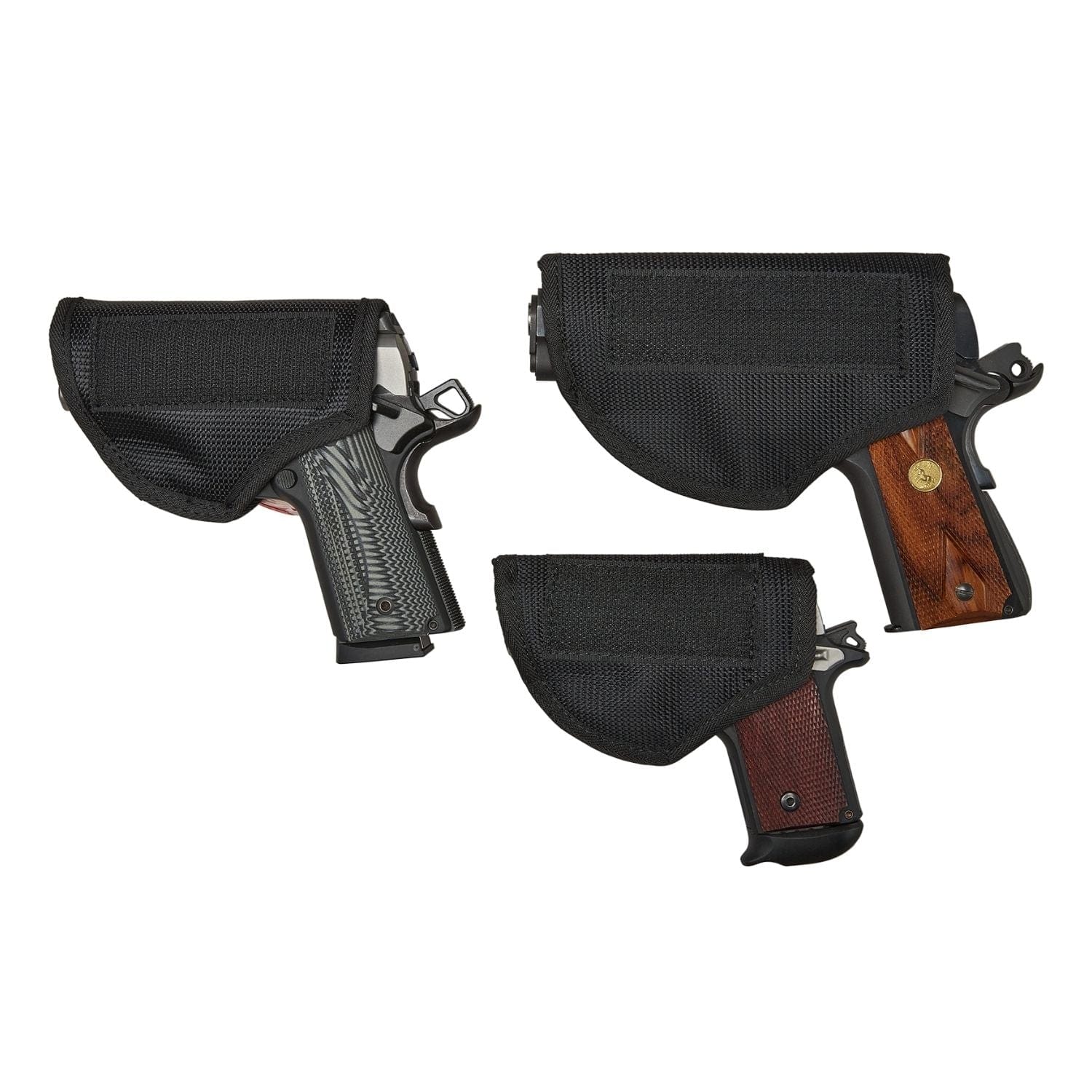 Concealed Carry Holsters - Lady Conceal - Velcro Holster - Universal Holster sizes - revolver gun cover - solo hunter gun cover - elastic gun cover - gun cover for pistol