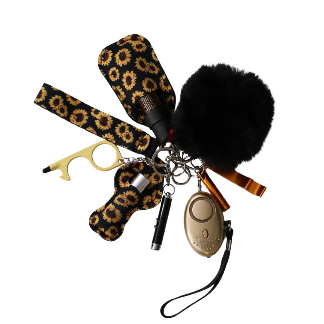 Self Defense Keychain for Women - Pepper Spray Keychain - Key Chain for Self Defense - Firearm Self Defense Accessories - beautifull keychain - Gun Owner Accessories - key ring - leather keychain - keychain holder - leather key holder
