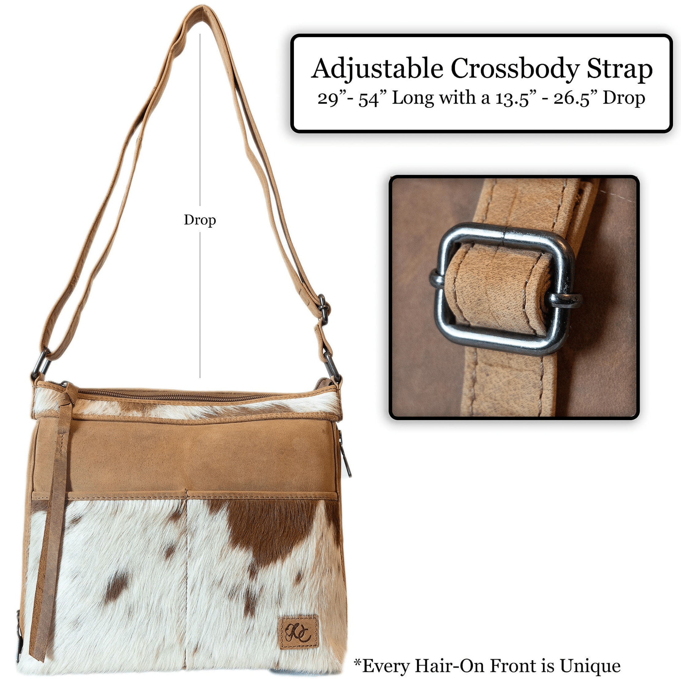 Concealed Carry Diana Crossbody by UC Leather Company - soft leather shoulder bags for women's - crossbody bags for everyday use - most popular crossbody bag - crossbody bags for guns - crossbody handgun bag - Unique Hide Purse - Conceal Carry Western Purse - Stylish CCW Bag - Bag for Conceal Carrying Women - - Gun Bag for Women