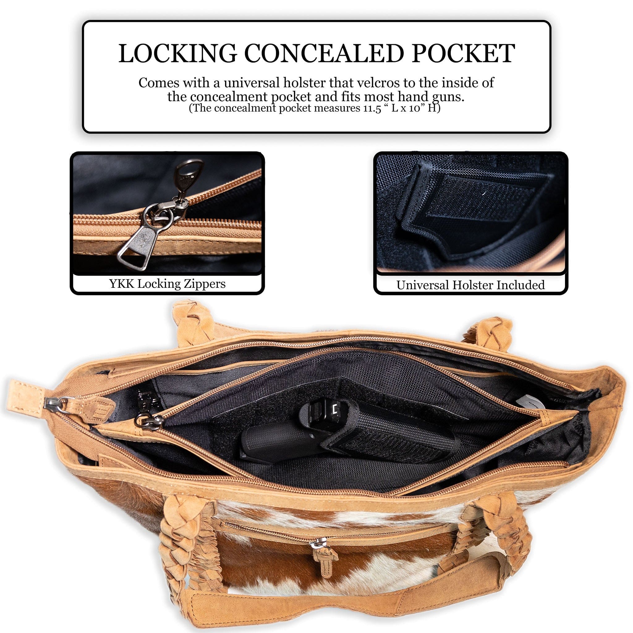 Concealed Carry Riley Tote by UC Leather - Lady Conceal - Concealed Carry Purse - Designer Luxury Leather Carry Handbag - carry Handbag for gun carry - Unique Tote gun Handbag - designer backpack purse - designer purse sale - designer purse sales - womens designer purse sale - Reagan Medium Leather Tote - designer lady purse concealed carry gun Handbag - concealed carry Handbag for woman- Easy Conceal Carry and Draw Purse