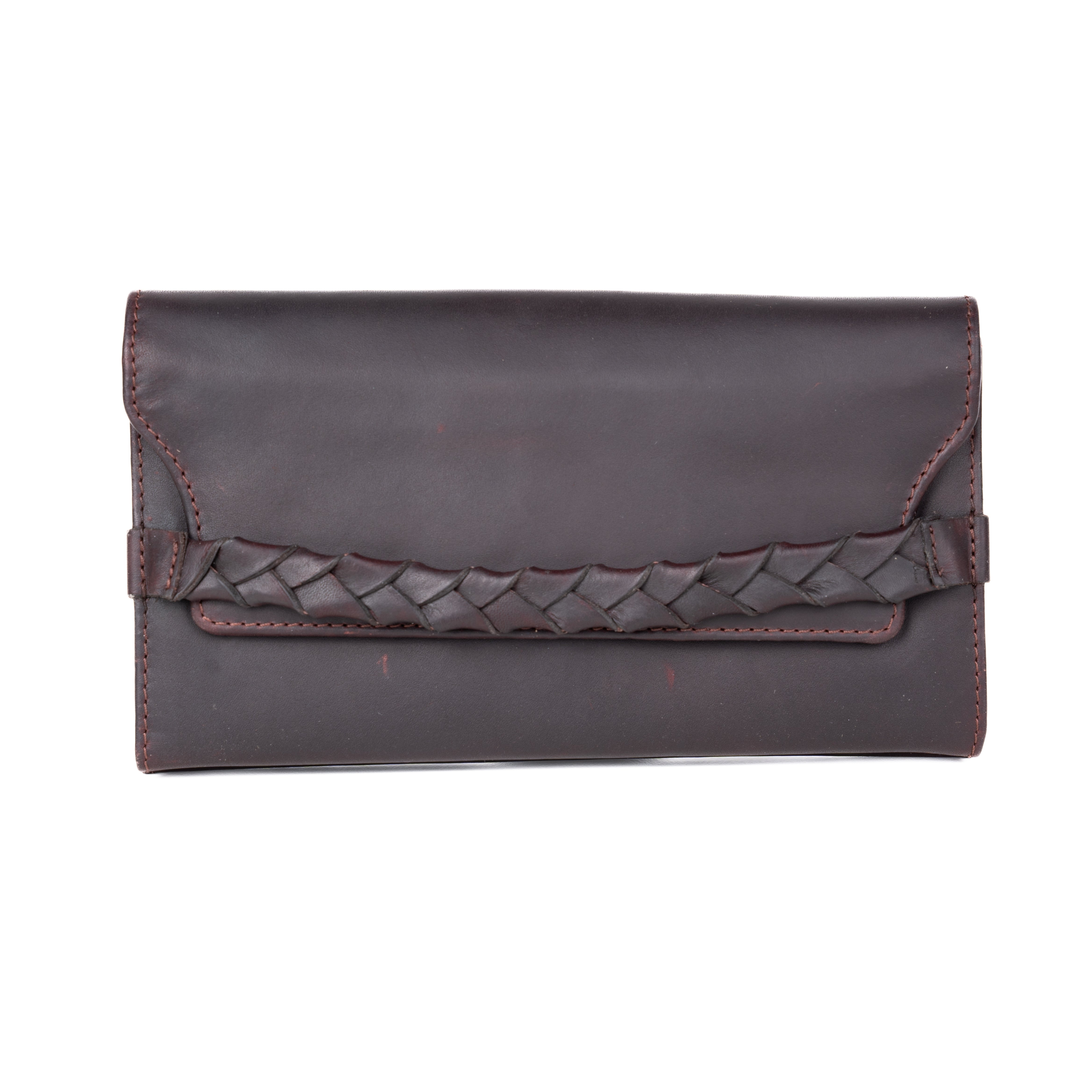 #116 Dark Mahogany Leather Wallet