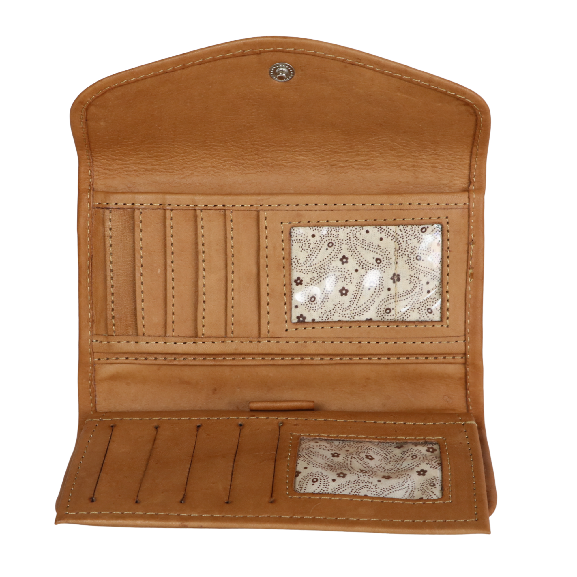 #211 Leather Tooled Floral Wallet
