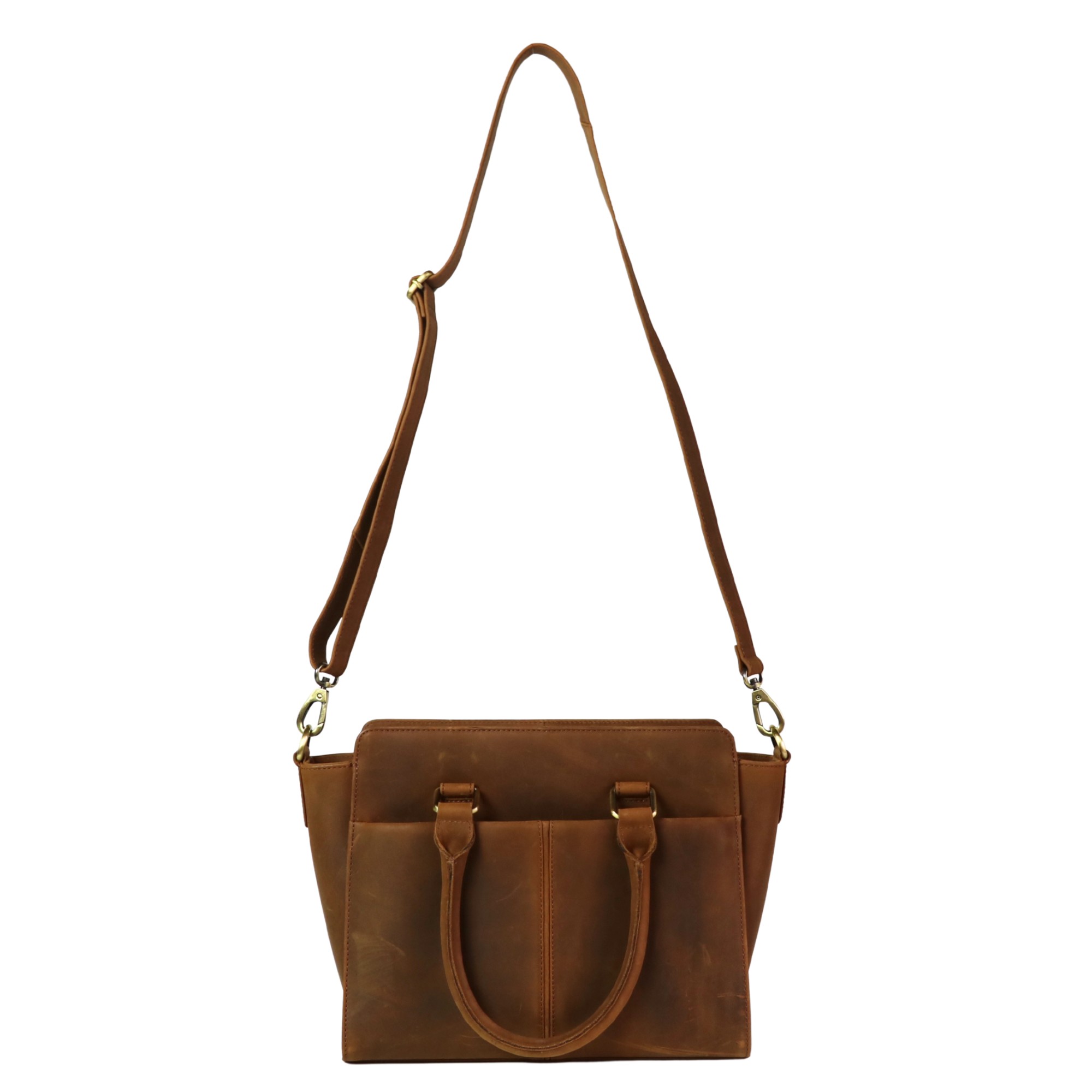 #230 Vintage Brown Concealed Carry Satchel