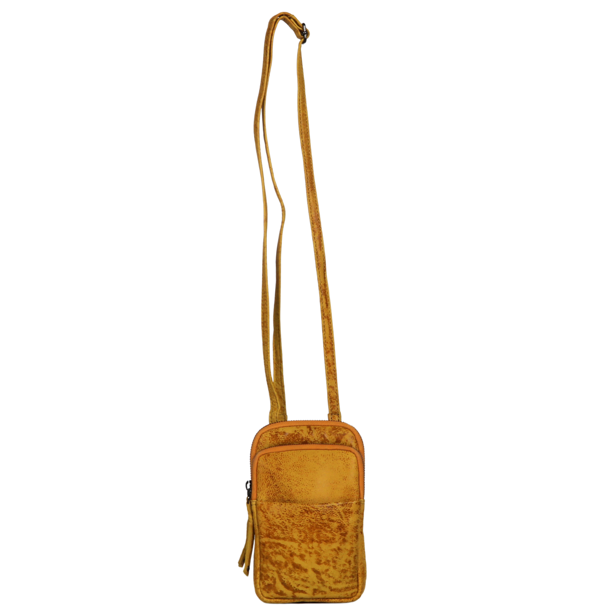 #240 Yellow RFID-Protected Crossbody Organizer