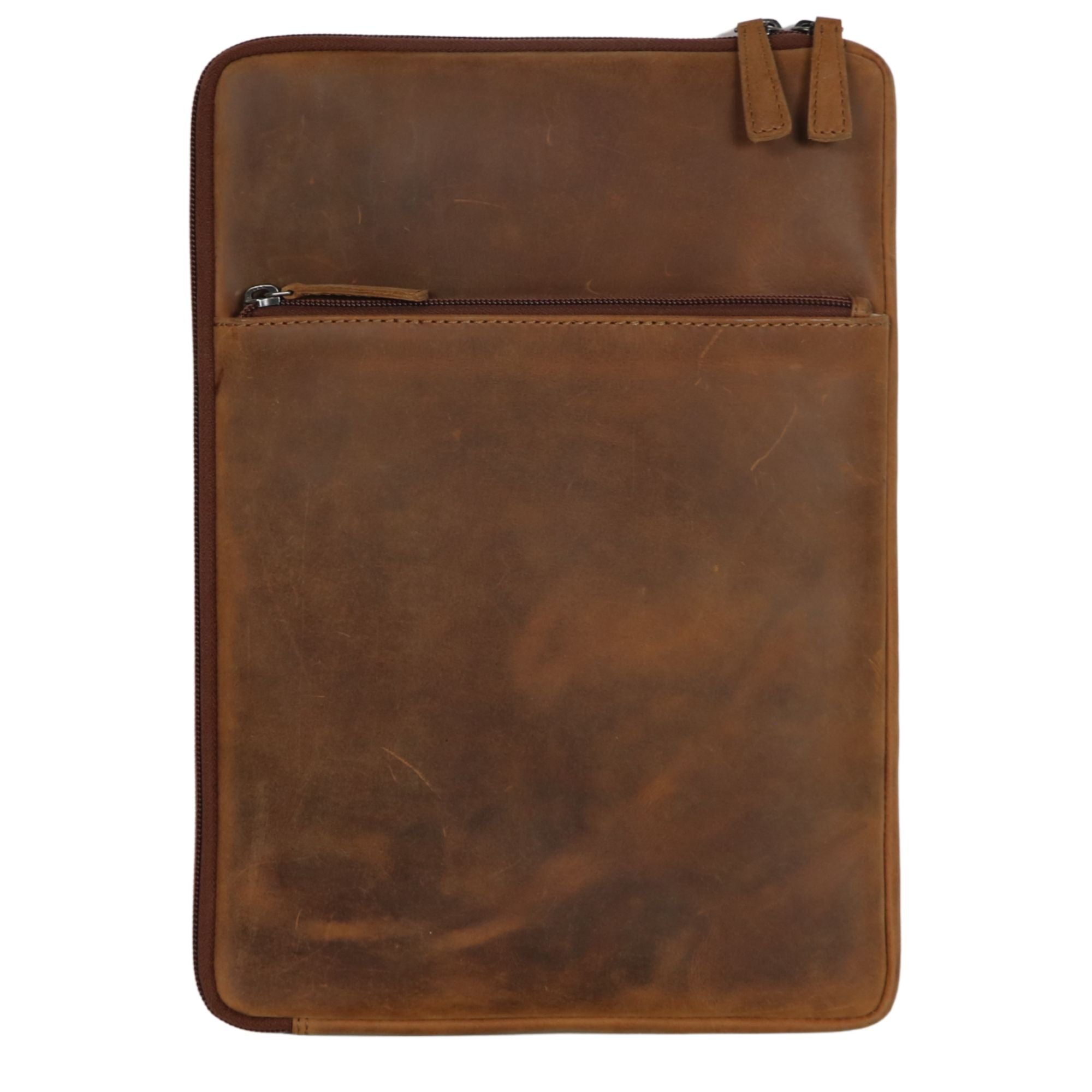 #258 Cognac Computer Sleeve with RFID Protection