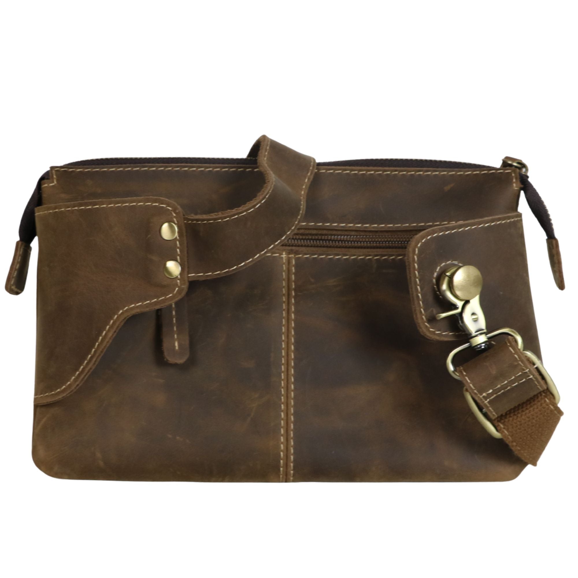 #267 Genuine Leather Belt Bag (No Concealment)