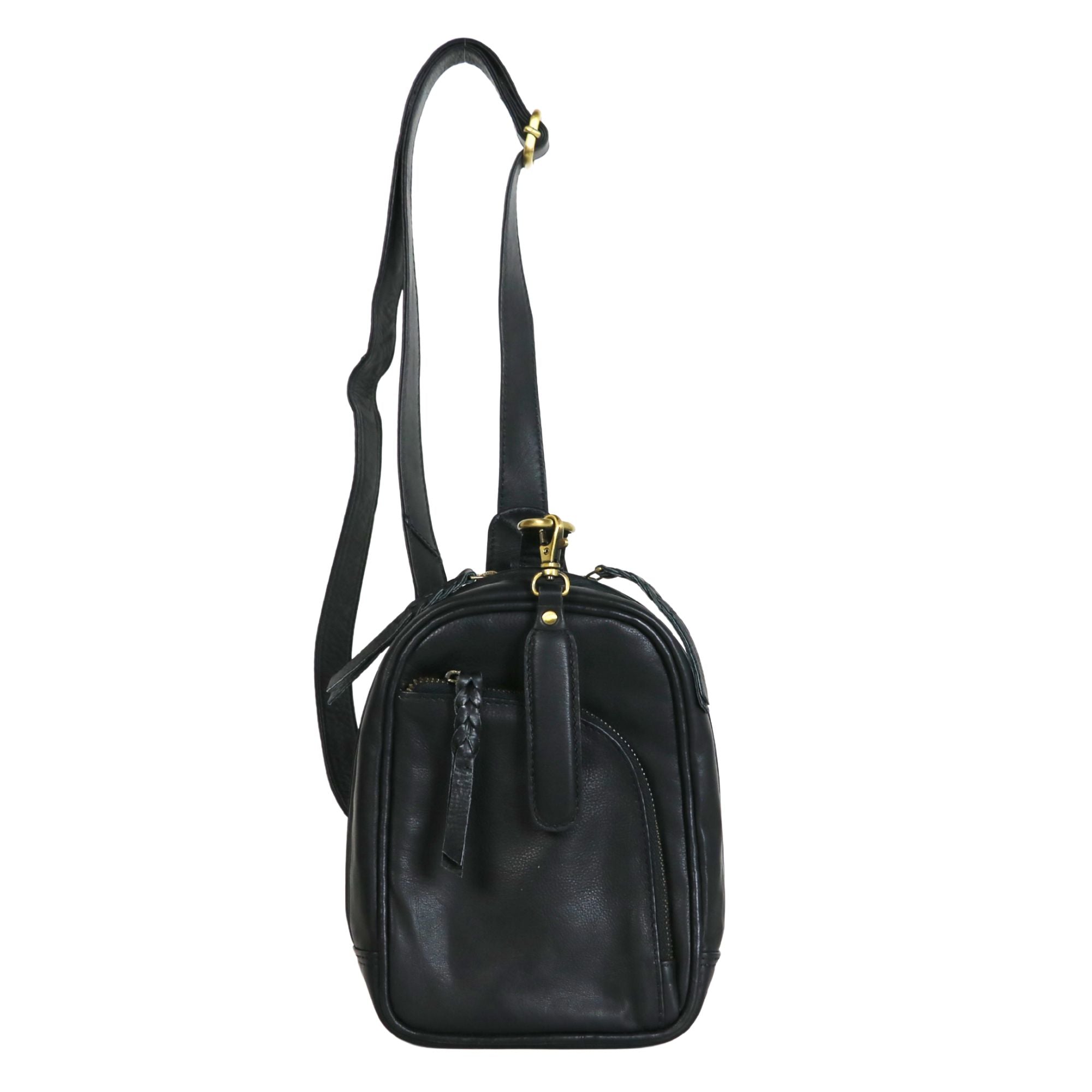 #271 Faux Leather Quick-Draw Sling