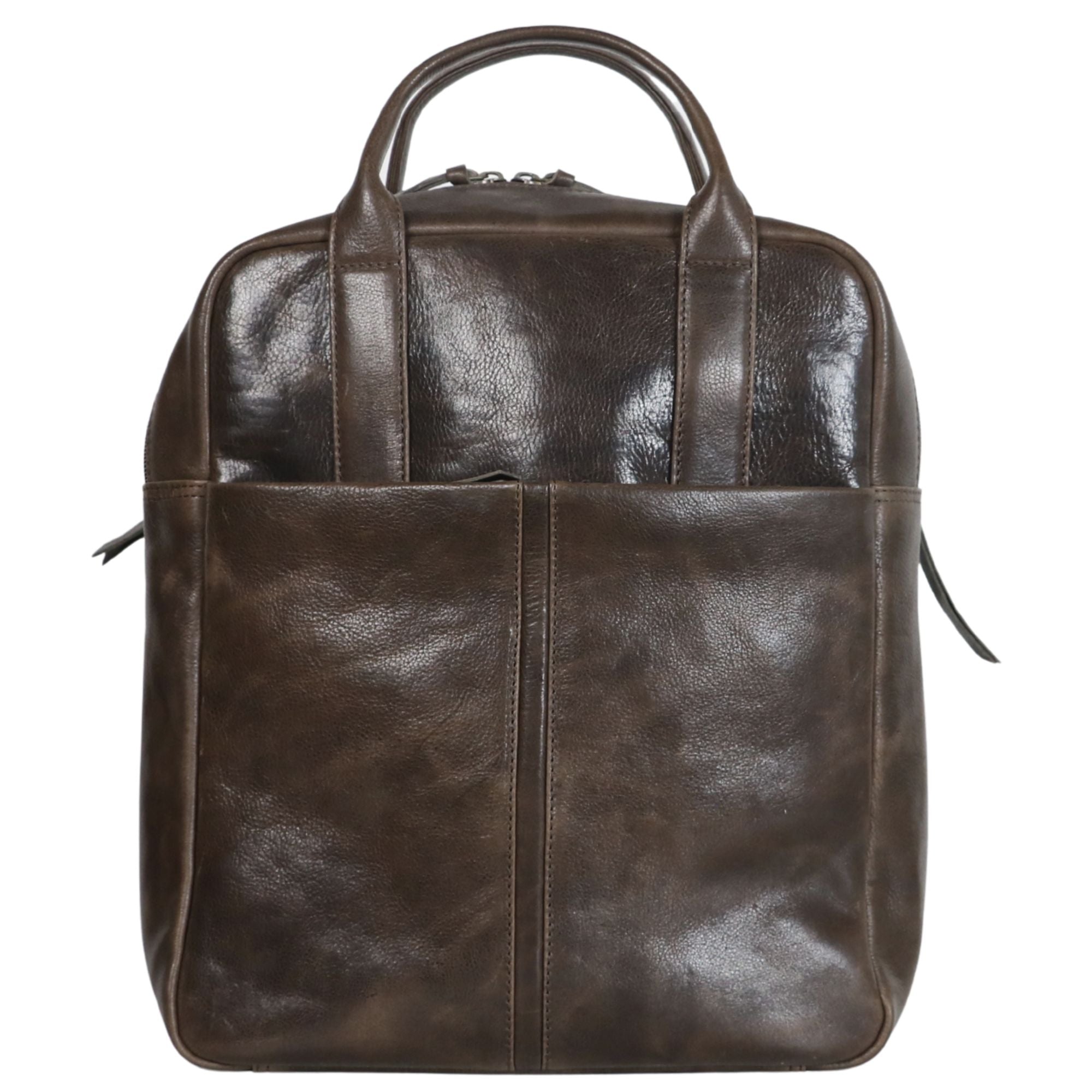 #278 Brown Concealed Carry Leather Backpack