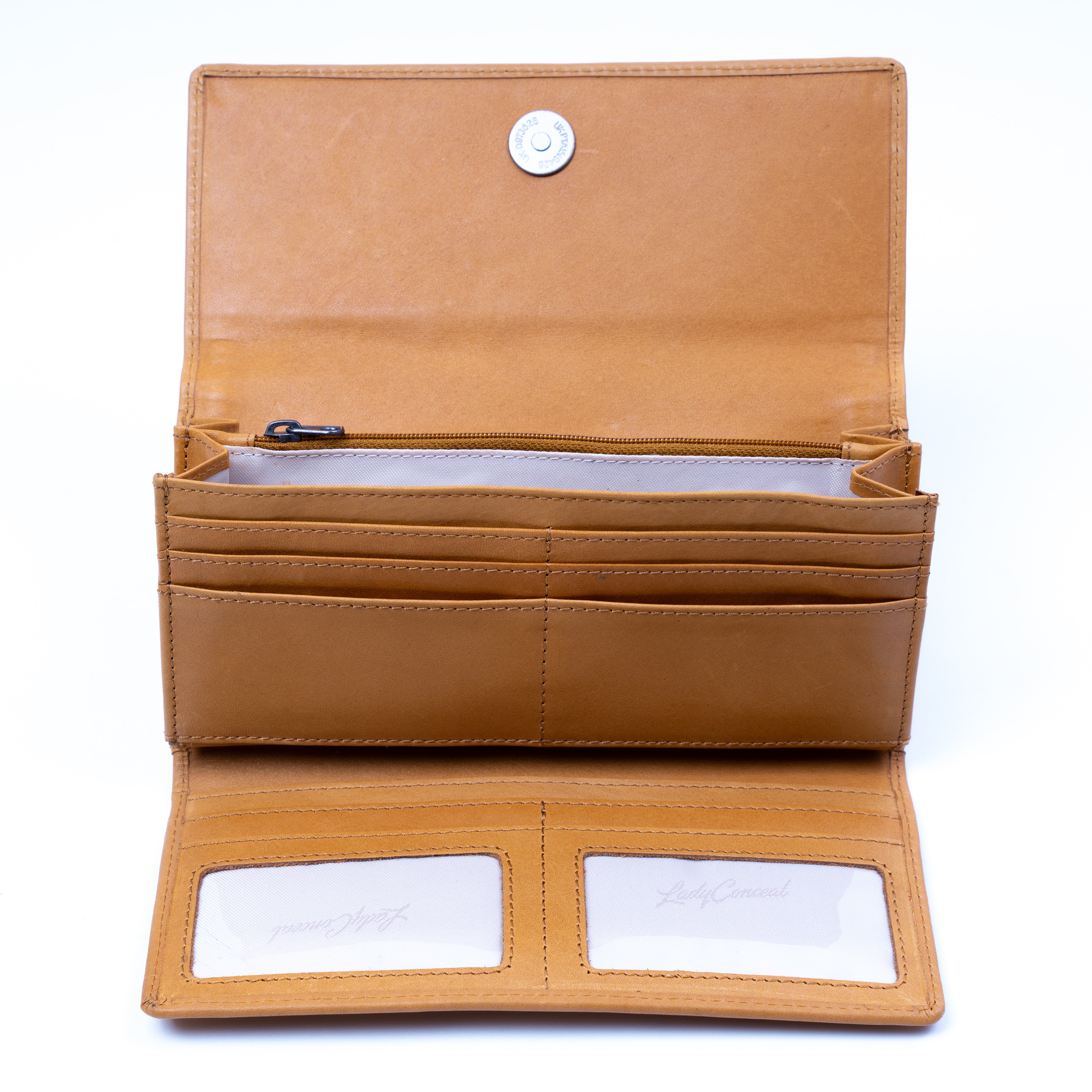 Hope RFID Leather Laced Wallet -   Matching Wallet for Conceal Carry Purse -  brown leather clutch wallet -  leather clutch wallet purse bag -  classic leather clutch wallet -  gray leather clutch wallet  small wallets for women -  mini wallet -  ladies wallet purse -  women wallet sale -  best small wallets for women