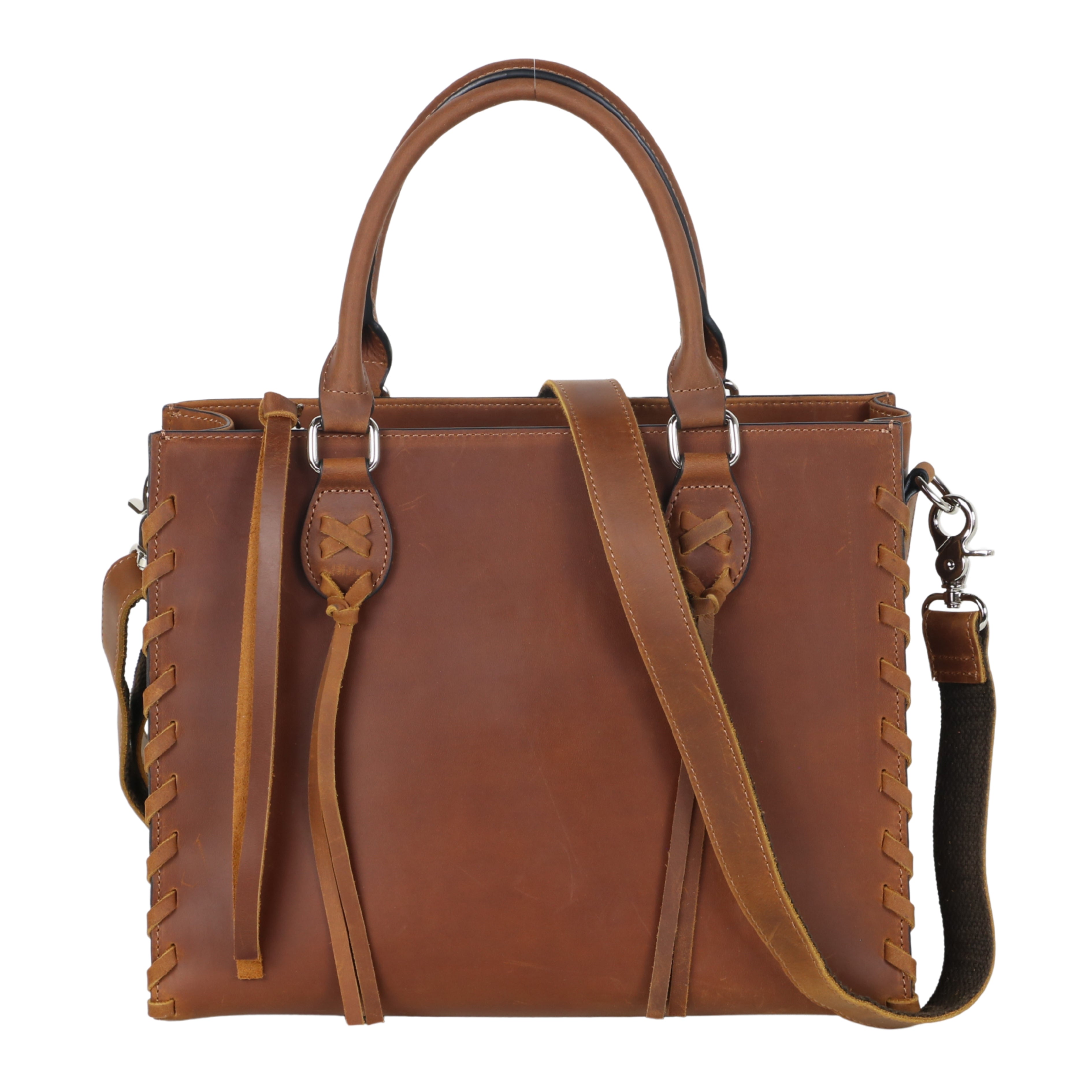 Concealed Carry Emma Leather Satchel -  Designer Concealed Carry Purse -  YKK Locking Purse with Universal Holster -  Leather Bag For Gun Owners - Easy Conceal Carry -  CCW Purse for Women - Conceal and Carry purse for Handgun - Designer Luxury Conceal Carry Handbag -  Handbag Gun and Pistol Bag - Handbag for concealed gun - Hidden Gun Bag