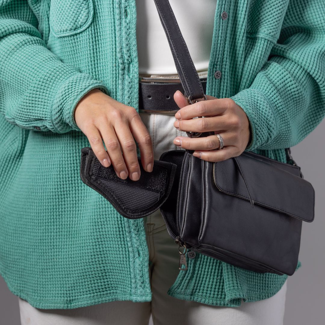 Natasha Concealed Carry Crossbody Black