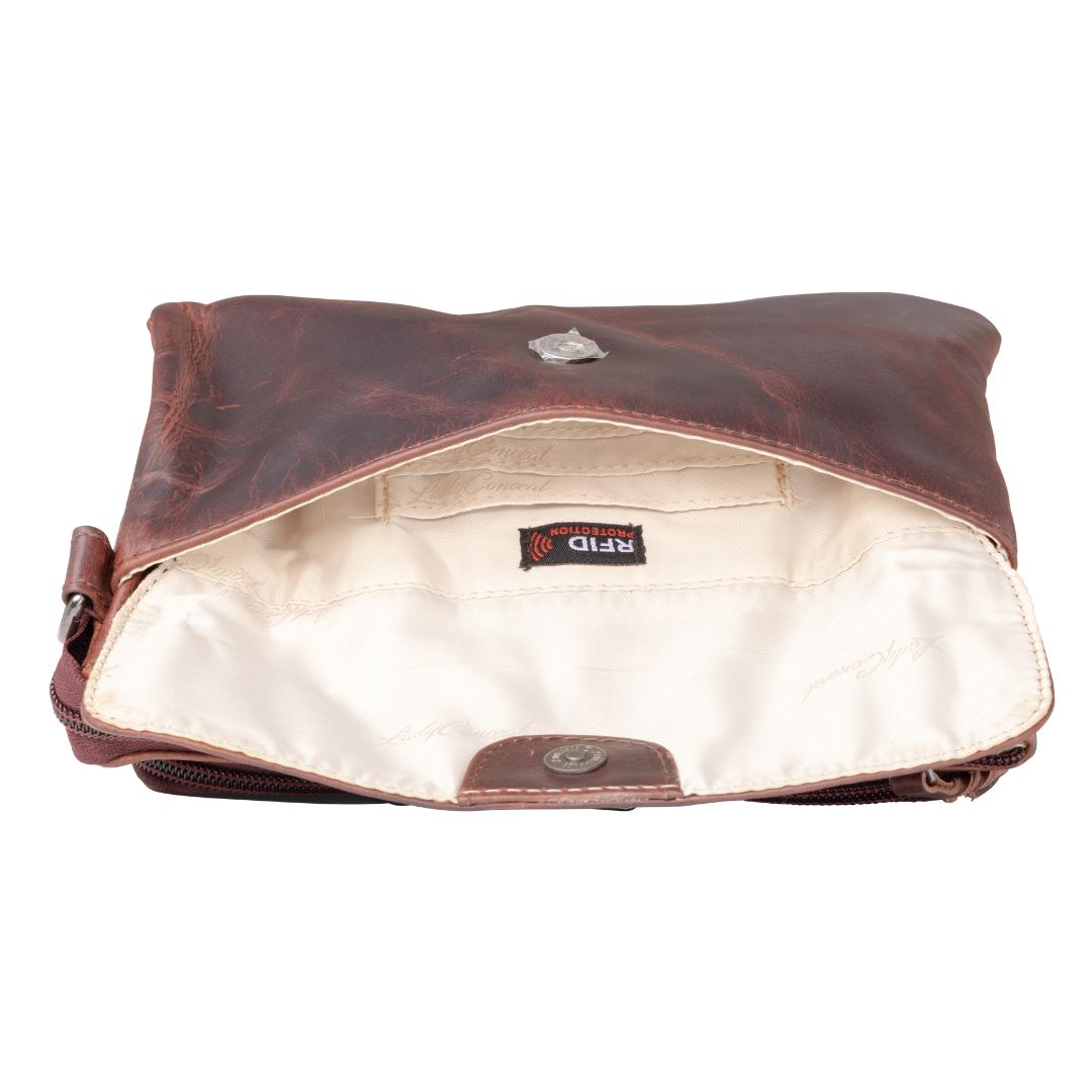 Natasha Concealed Carry Cognac Mahogany