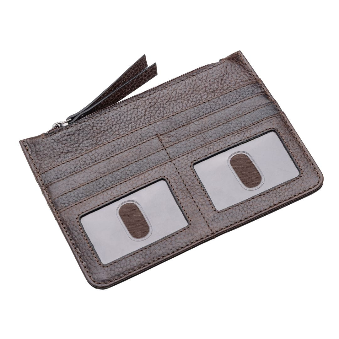 Katie Slim Wallet Mahogany