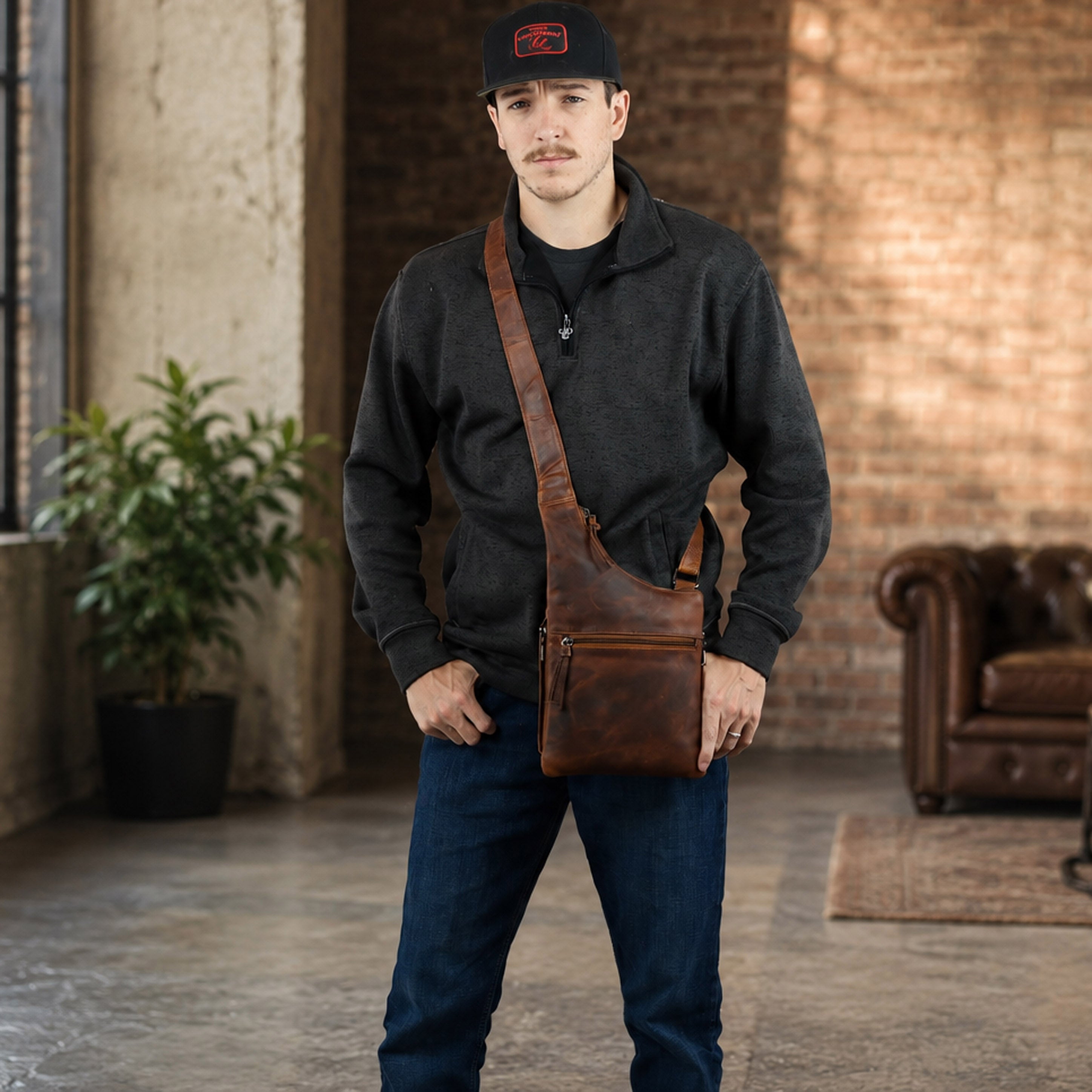 Concealed Carry Unisex Remi Crossbody Purse - YKK Locking Zippers and Universal Holster Pistol Bag - Discreet Gun CCW - Secure Gun Purse - Tactical womans purse for pistol - Concealed Carry Purse - most popular crossbody bag - crossbody handgun bag - crossbody bags for everyday use - Lady Conceal - Unique Hide Purse - Locking YKK Purse - Fanny Pack for Gun and Pistol - Easy CCW - Fast Draw Bag - Secure Gun Bag