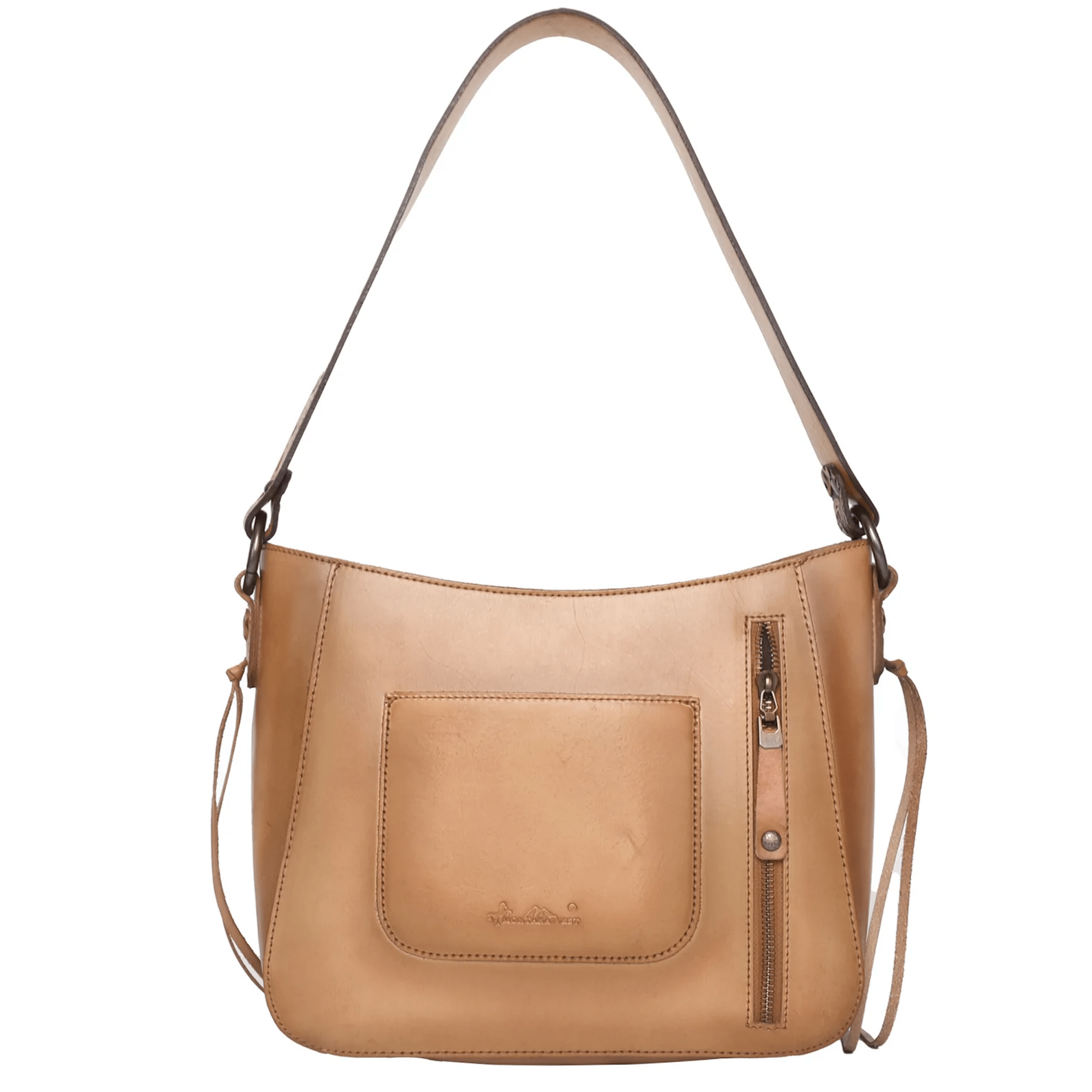 Concealed Carry Leather Concealed Carry Whipstitch Hobo by Montana West