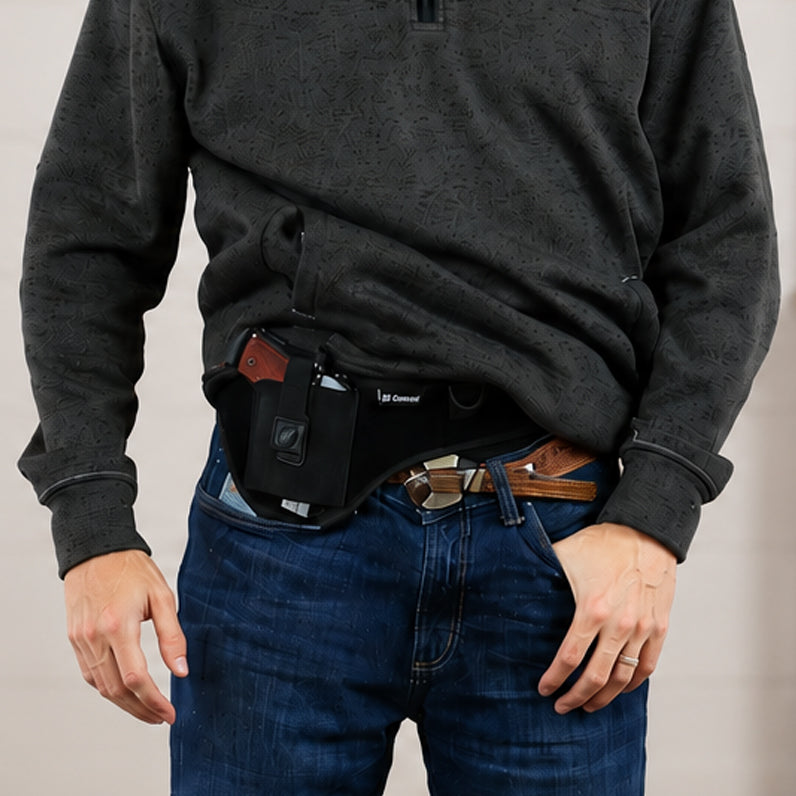 Unisex Simple Belly Band by DS Conceal -  Fast Draw Gun Holster for women and men Unisex -  Unisex Simple Belly Band -  DS Conceal Fast Draw Gun Holster -  Leather Belly Band pistol bag -  Tactical womans purse for pistol -  Concealed Belly Band -  most popular crossbody bag -  crossbody handgun bag -  crossbody bags for everyday use -  Lady Conceal - 