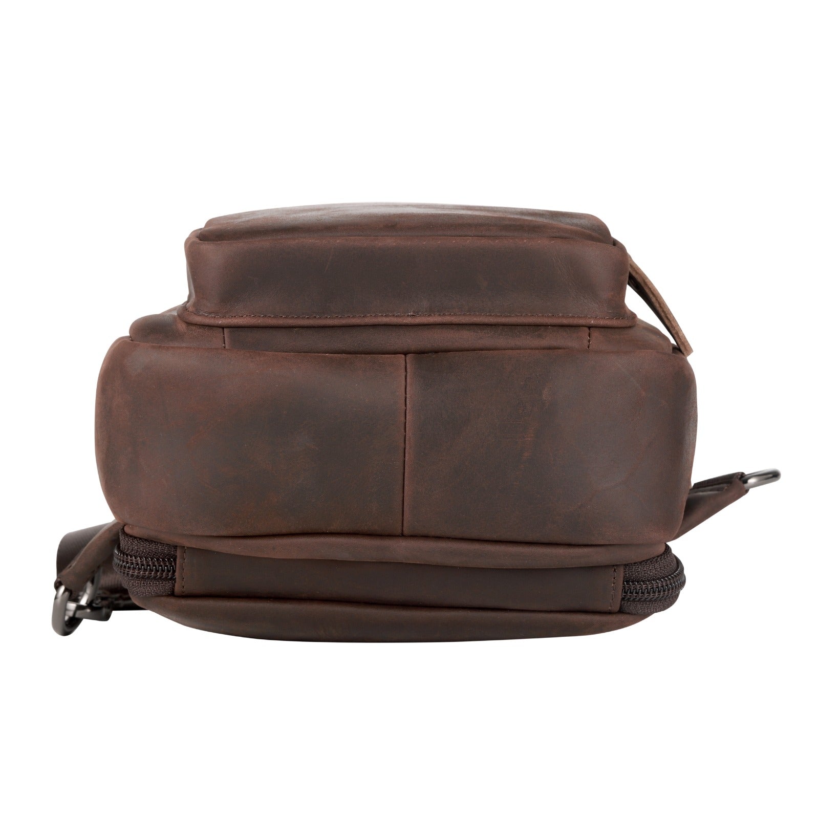 Concealed Carry Brown Leather Sling Bag, Men Gun Sling, Tactical Pistol Bag