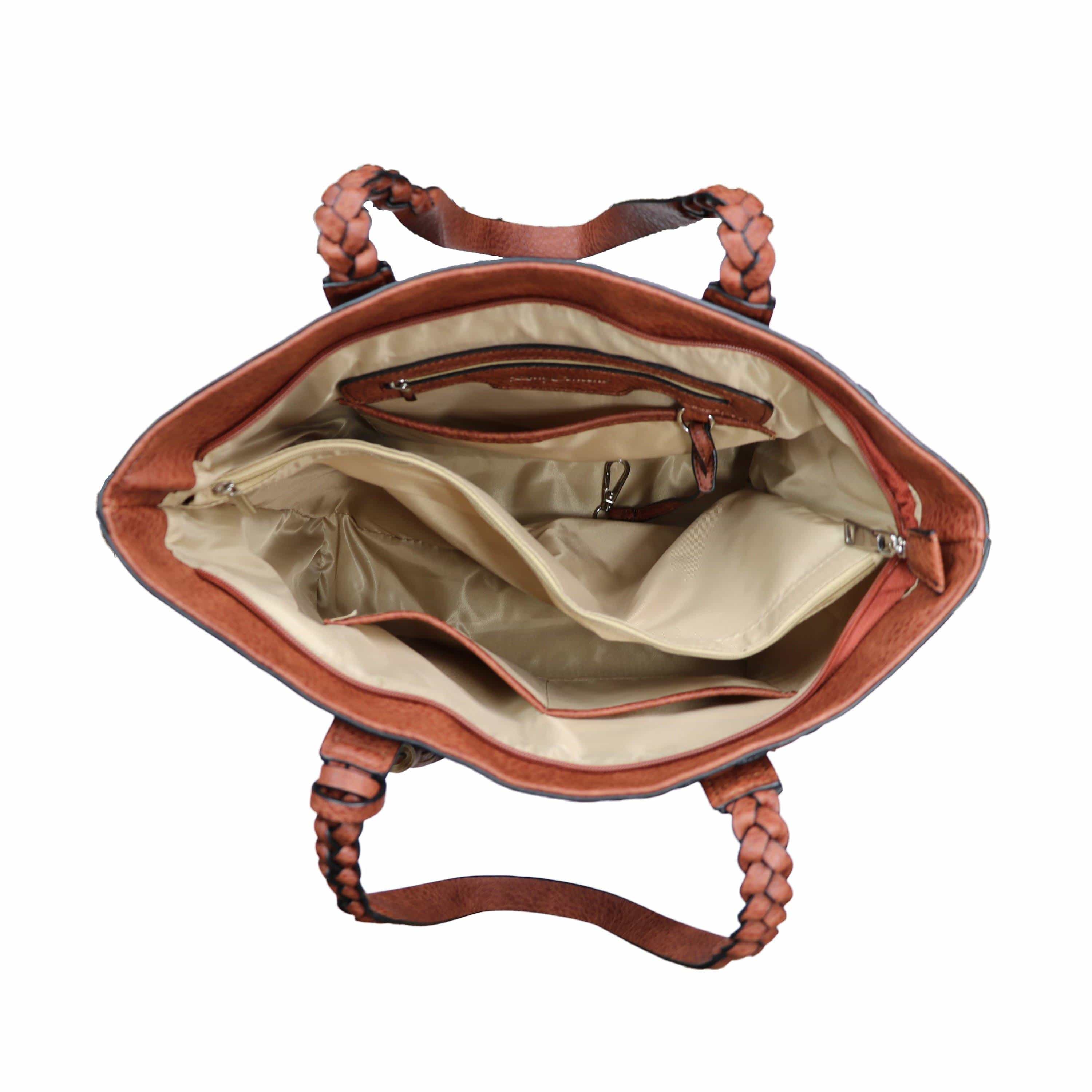 Concealed Carry Cora Tote by Lady Conceal -  Locking Designer Conceal Carry Handbag for women -   Locking Conceal and Carry Handbag with Universal Holster for Handguns -  Unique Handbag Gun and Pistol Bag - crossbody Handbag for concealed gun carry - concealed carry Handbag gun purse with locking zipper